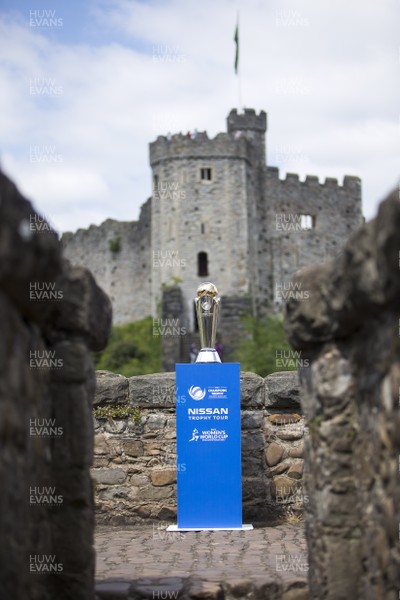 100517 - ICC Champions Trophy - Picture shows the ICC trophy at Cardiff Castle