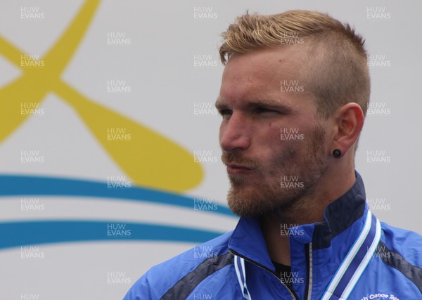 220613 - ICF Canoe Slalom World Cup Day 2-Pictured is Michal Jane of the Czech Republic who won Bronze in the C1 Mens Finals at the Canoe Slalom World Cup, Cardiff International White Water Centre