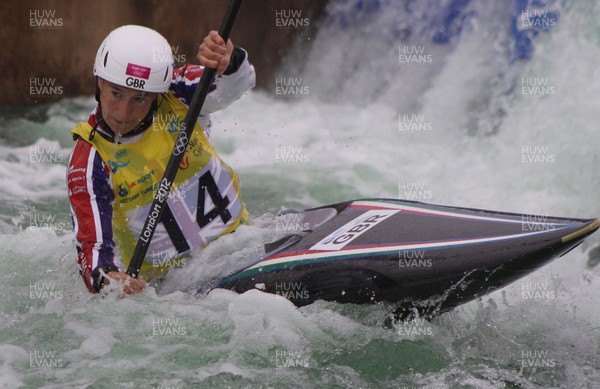 230613 - ICF Canoe Slalom World Cup Day 3-Elizabeth Neave in the K1 Womens Final at the Canoe Slalom World Cup, Cardiff International White Water Centre