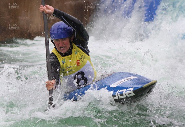 230613 - ICF Canoe Slalom World Cup Day 3-Elena Kalisha in the K1 Womens Final at the Canoe Slalom World Cup, Cardiff International White Water Centre