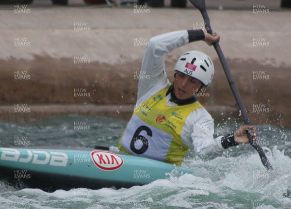 230613 - ICF Canoe Slalom World Cup Day 3-Jessica Fox in the K1 Womens Final at the Canoe Slalom World Cup, Cardiff International White Water Centre