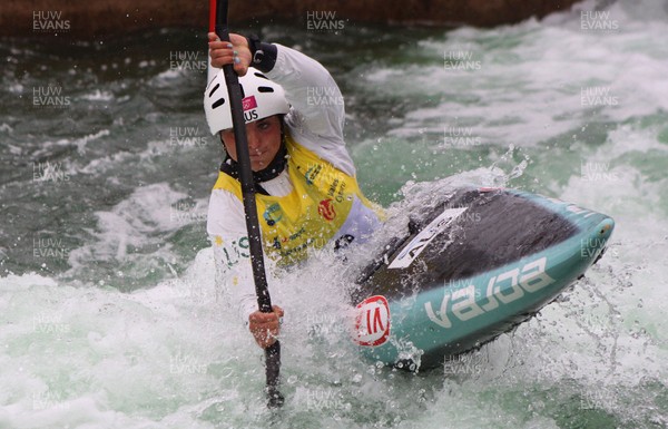 230613 - ICF Canoe Slalom World Cup Day 3-Jessica Fox in the K1 Womens Final at the Canoe Slalom World Cup, Cardiff International White Water Centre