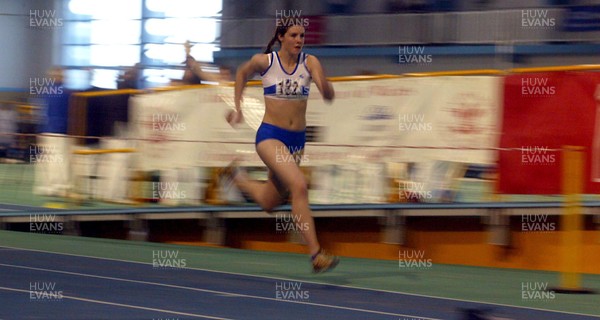 220303 - AAA and Welsh Indoor Combined Events Championships - Lucy Rogers U17 who is taking part in the Championship at University of Wales Institute