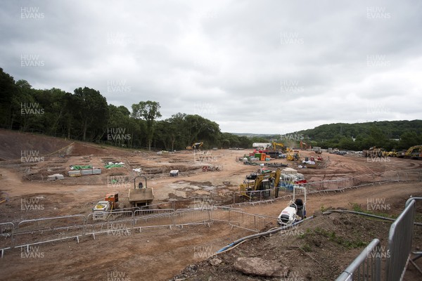 230617 - Picture shows the site of the new International Convention Centre Wales at the Celtic Manor Resort Once complete in 2019, ICC Wales will provide total floor space for meetings, conferences, exhibitions and events An 837 million pound joint venture between Celtic Manor and Welsh Government