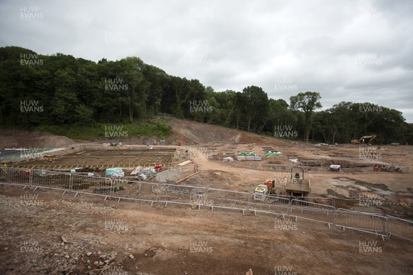 230617 - Picture shows the site of the new International Convention Centre Wales at the Celtic Manor Resort Once complete in 2019, ICC Wales will provide total floor space for meetings, conferences, exhibitions and events An 837 million pound joint venture between Celtic Manor and Welsh Government