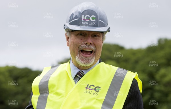 230617 - Picture shows Celtic Manor owner Sir Terry Matthews at the site of the new International Convention Centre Wales at the Celtic Manor Resort Once complete in 2019, ICC Wales will provide total floor space for meetings, conferences, exhibitions and events An 837 million pound joint venture between Celtic Manor and Welsh Government