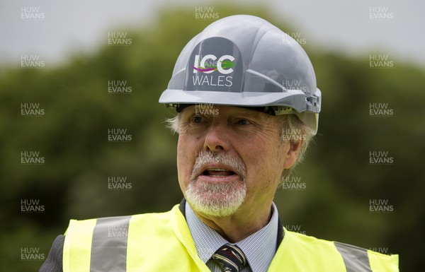 230617 - Picture shows Celtic Manor owner Sir Terry Matthews at the site of the new International Convention Centre Wales at the Celtic Manor Resort Once complete in 2019, ICC Wales will provide total floor space for meetings, conferences, exhibitions and events An 837 million pound joint venture between Celtic Manor and Welsh Government