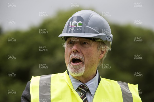 230617 - Picture shows Celtic Manor owner Sir Terry Matthews at the site of the new International Convention Centre Wales at the Celtic Manor Resort Once complete in 2019, ICC Wales will provide total floor space for meetings, conferences, exhibitions and events An 837 million pound joint venture between Celtic Manor and Welsh Government