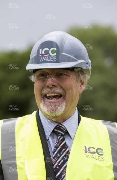 230617 - Picture shows Celtic Manor owner Sir Terry Matthews at the site of the new International Convention Centre Wales at the Celtic Manor Resort Once complete in 2019, ICC Wales will provide total floor space for meetings, conferences, exhibitions and events An 837 million pound joint venture between Celtic Manor and Welsh Government