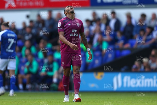020923 - Ipswich Town v Cardiff City - Sky Bet Championship - Karlan Grant of Cardiff City looking dejected 