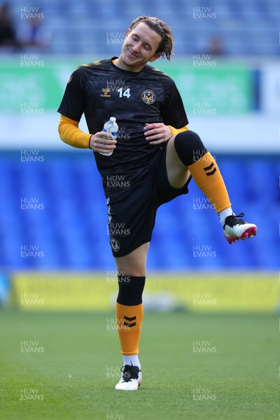 100821 - Ipswich Town v Newport County - Carabao Cup - Aaron Lewis of Newport County during the warm up