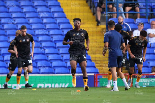 100821 - Ipswich Town v Newport County - Carabao Cup - Timmy Abraham of Newport County during the warm up