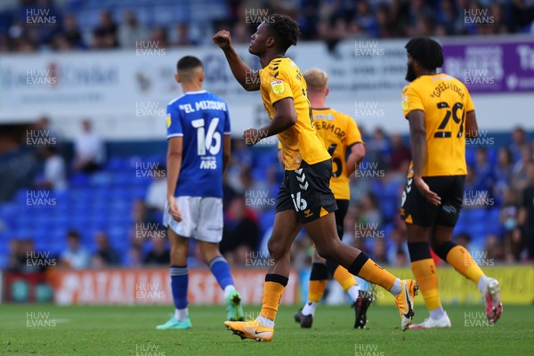 100821 - Ipswich Town v Newport County - Carabao Cup - Timmy Abraham of Newport County celebrates his goal for 0-1