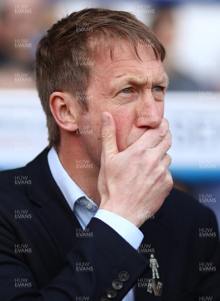 220419 - Ipswich Town v Swansea City - Sky Bet Championship - Manager of Swansea City, Graham Potter