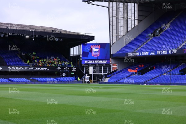 280226 - Ipswich Town v Swansea City - Sky Bet Championship - A general view of Portman Road