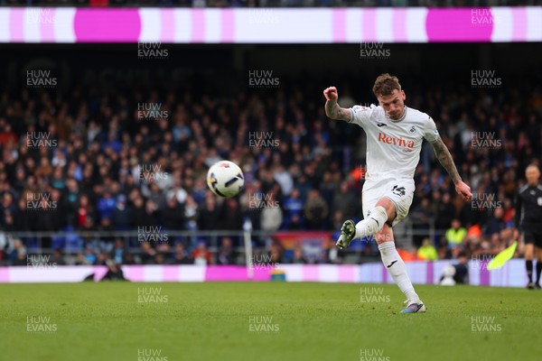 280226 - Ipswich Town v Swansea City - Sky Bet Championship - Josh Tymon of Swansea City