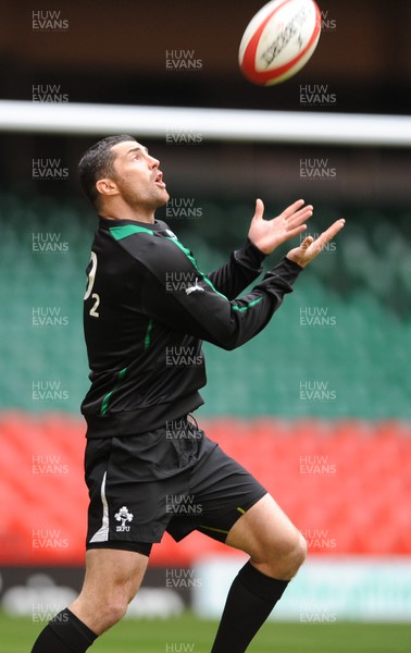 010213 - Ireland Rugby Captains Run -Rob Kearney during training