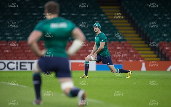 161015 - Ireland captains run, Millennium Stadium - Jonny Sexton of Ireland during a training session at the Millennium Stadium ahead of their Rugby World Cup Quarter Final match against Argentina