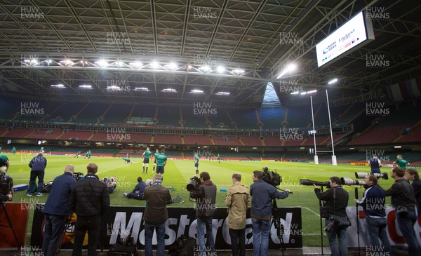 161015 - Ireland captains run, Millennium Stadium - Ireland go through a training session at the Millennium Stadium ahead of their Rugby World Cup Quarter Final match against Argentina