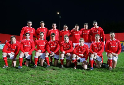 26.03.08 - Ireland v Wales - Under 18 Six Nations 2008 - The Wales team  