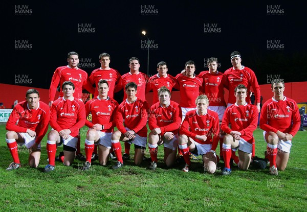 26.03.08 - Ireland v Wales - Under 18 Six Nations 2008 - The Wales team  