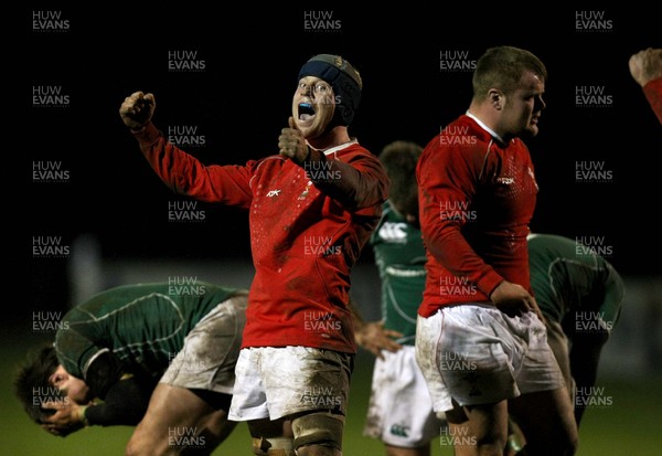 07.03.08 - Ireland Under 20 v Wales Under 20 - Under 20 Six Nations - Nicholas Cudd of Wales celebrates the final whistle 