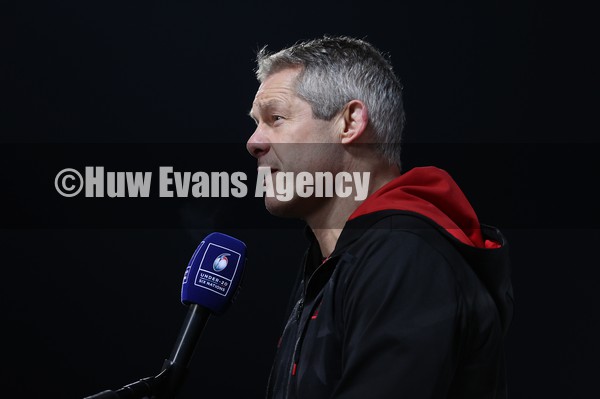 040222 - Ireland U20s v Wales U20s - U20s Six Nations Championship - Wales Head Coach Byron Hayward