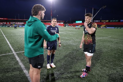 070326 - Ireland U20s v Wales U20s - U20s Six Nations Championship - Captains Sami Bishti of Ireland and Deian Gwynne of Wales 