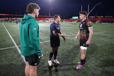 070326 - Ireland U20s v Wales U20s - U20s Six Nations Championship - Captains Sami Bishti of Ireland and Deian Gwynne of Wales 