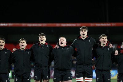 070326 - Ireland U20s v Wales U20s - U20s Six Nations Championship - Wales sing the anthem