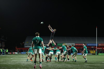 070326 - Ireland U20s v Wales U20s - U20s Six Nations Championship - Osian Williams of Wales wins the line out