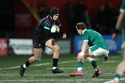 070326 - Ireland U20s v Wales U20s - U20s Six Nations Championship - Osian Darwin-Lewis of Wales 