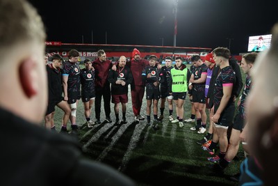 070326 - Ireland U20s v Wales U20s - U20s Six Nations Championship - Wales team huddle at full time