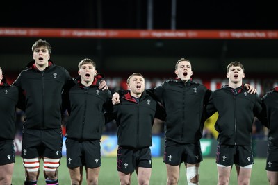 070326 - Ireland U20s v Wales U20s - U20s Six Nations Championship - Wales sing the anthem