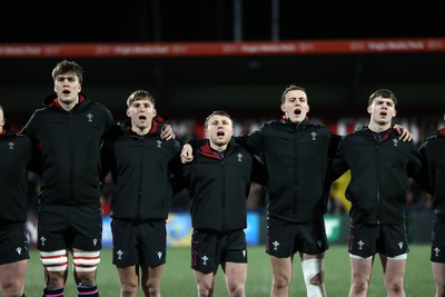 070326 - Ireland U20s v Wales U20s - U20s Six Nations Championship - Wales sing the anthem