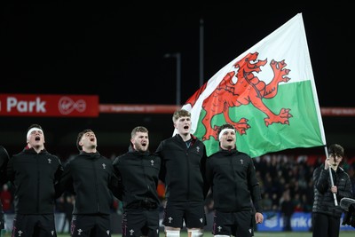 070326 - Ireland U20s v Wales U20s - U20s Six Nations Championship - Wales sing the anthem