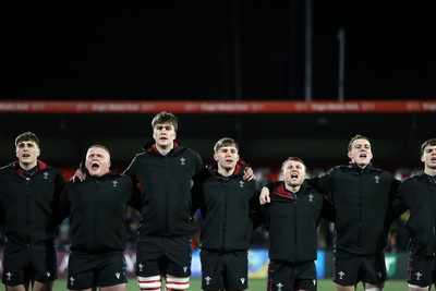 070326 - Ireland U20s v Wales U20s - U20s Six Nations Championship - Wales sing the anthem