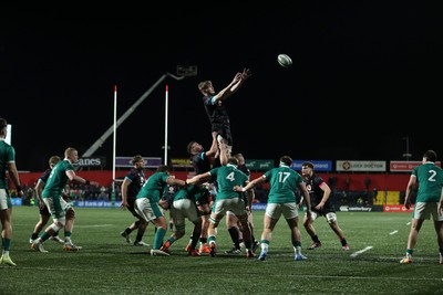 070326 - Ireland U20s v Wales U20s - U20s Six Nations Championship - Osian Williams of Wales wins the line out