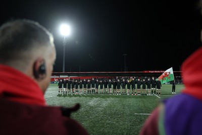 070326 - Ireland U20s v Wales U20s - U20s Six Nations Championship - Wales during the anthem