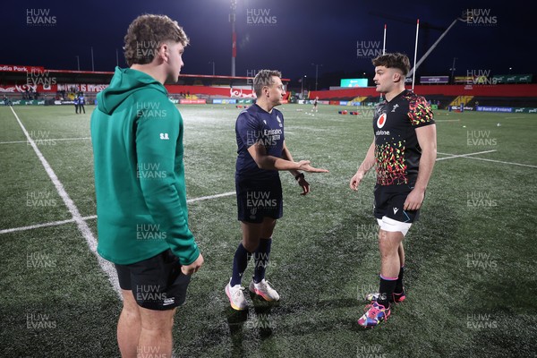 070326 - Ireland U20s v Wales U20s - U20s Six Nations Championship - Captains Sami Bishti of Ireland and Deian Gwynne of Wales 