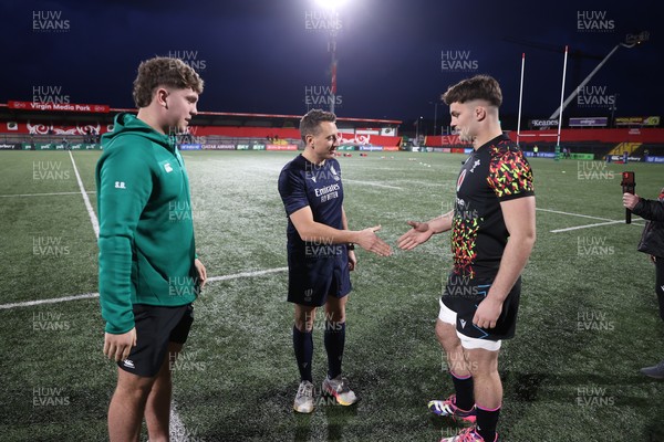 070326 - Ireland U20s v Wales U20s - U20s Six Nations Championship - Captains Sami Bishti of Ireland and Deian Gwynne of Wales 