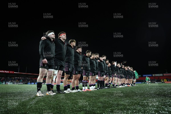 070326 - Ireland U20s v Wales U20s - U20s Six Nations Championship - Wales sing the anthem