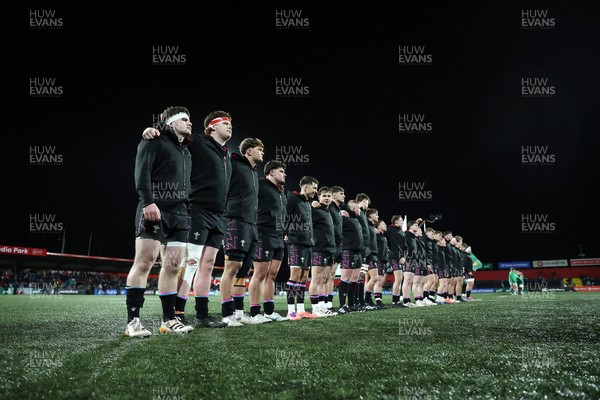 070326 - Ireland U20s v Wales U20s - U20s Six Nations Championship - Wales sing the anthem