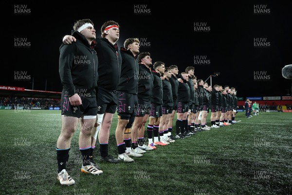 070326 - Ireland U20s v Wales U20s - U20s Six Nations Championship - Wales sing the anthem