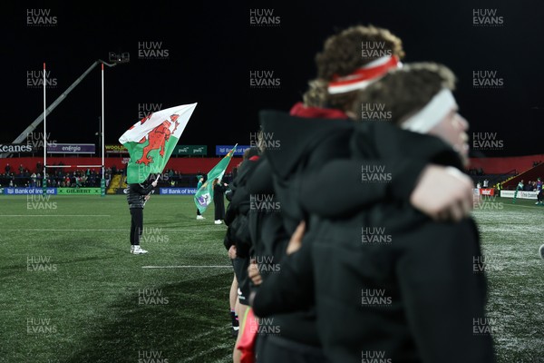 070326 - Ireland U20s v Wales U20s - U20s Six Nations Championship - Wales sing the anthem