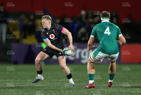 070326 - Ireland U20s v Wales U20s - U20s Six Nations Championship - Lloyd Lucas of Wales 