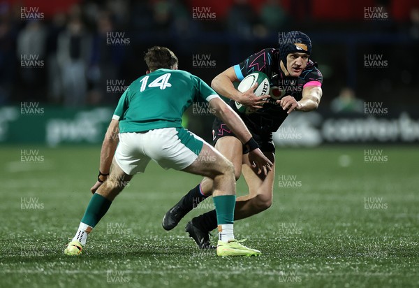 070326 - Ireland U20s v Wales U20s - U20s Six Nations Championship - Dylan Scott of Wales is tackled by Derry Moloney of Ireland 