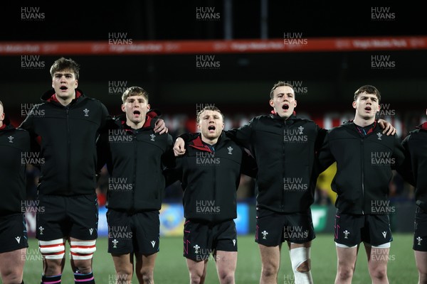 070326 - Ireland U20s v Wales U20s - U20s Six Nations Championship - Wales sing the anthem