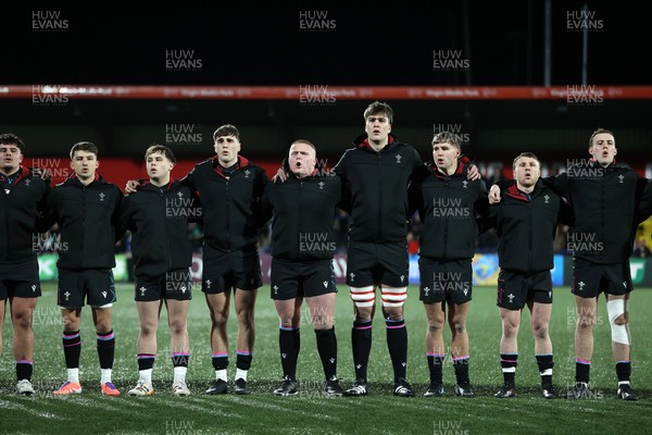070326 - Ireland U20s v Wales U20s - U20s Six Nations Championship - Wales sing the anthem