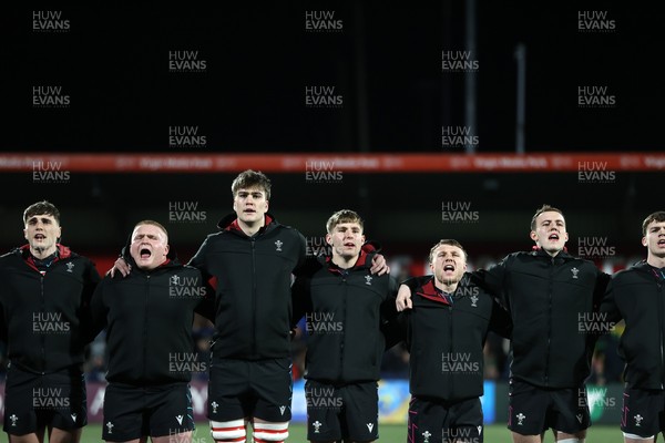 070326 - Ireland U20s v Wales U20s - U20s Six Nations Championship - Wales sing the anthem